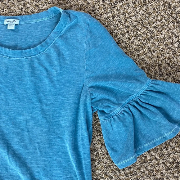 Splendid Ruffle sleeve T-Shirt Dress - Picture 2 of 3